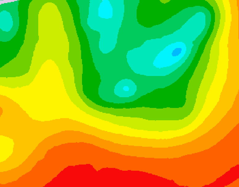 GDPS 500 millibar geopotential height 174 hour forecast chart for Canada based on 2026/08/11 0000Z data