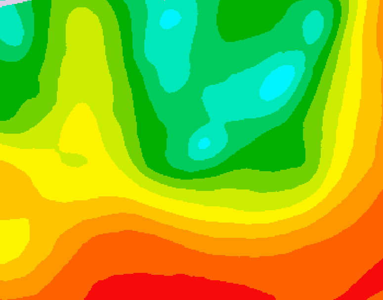GDPS 500 millibar geopotential height 180 hour forecast chart for Canada based on 2026/08/11 0000Z data