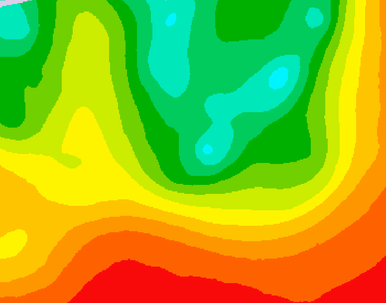 GDPS 500 millibar geopotential height 186 hour forecast chart for Canada based on 2026/08/11 0000Z data