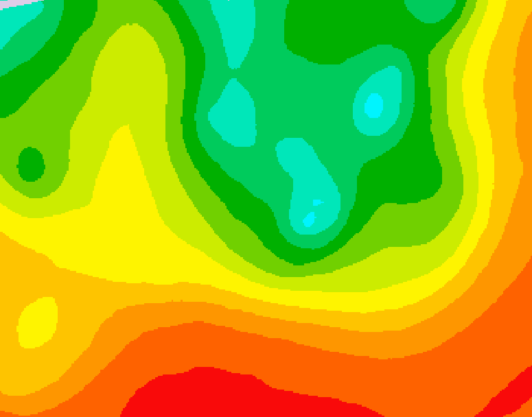 GDPS 500 millibar geopotential height 198 hour forecast chart for Canada based on 2026/08/11 0000Z data