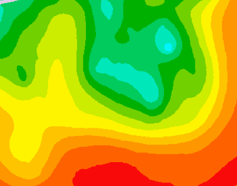 GDPS 500 millibar geopotential height 210 hour forecast chart for Canada based on 2026/08/11 0000Z data