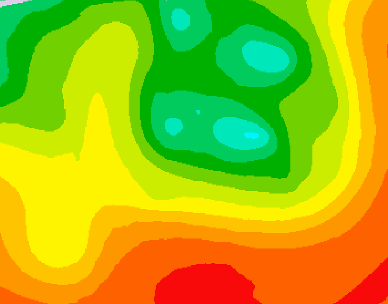GDPS 500 millibar geopotential height 222 hour forecast chart for Canada based on 2026/08/11 0000Z data