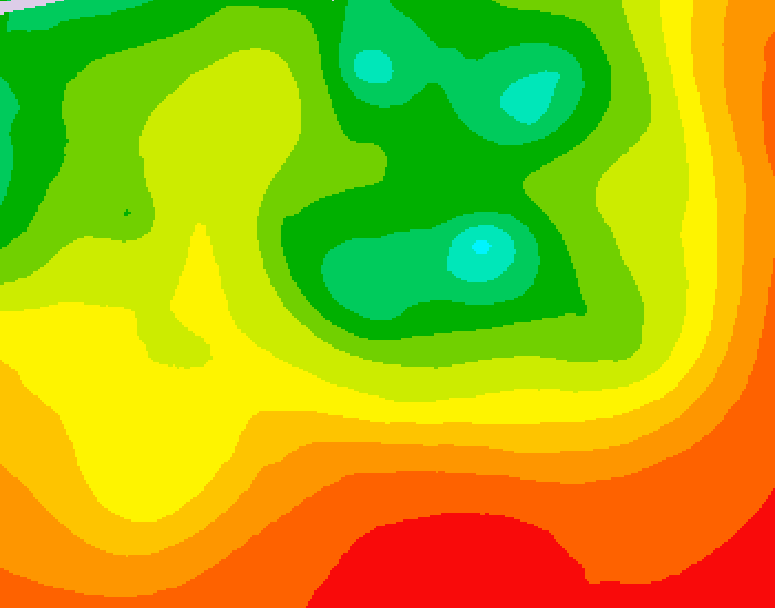 GDPS 500 millibar geopotential height 234 hour forecast chart for Canada based on 2026/08/11 0000Z data