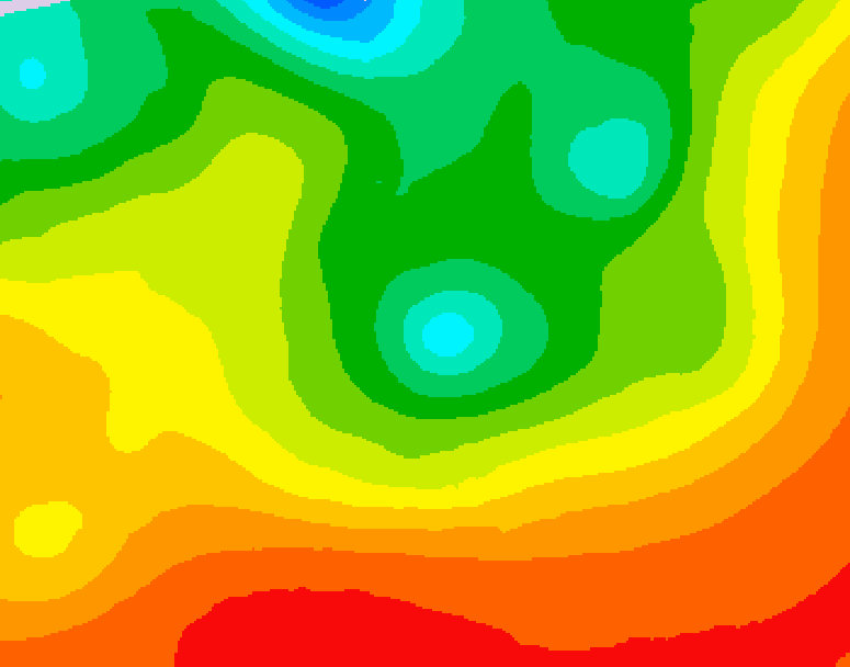 GDPS 500 millibar geopotential height 192 hour forecast chart for Canada based on 2026/08/11 1200Z data