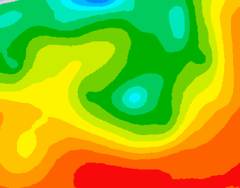 GDPS 500 millibar geopotential height 216 hour forecast chart for Canada based on 2026/08/11 1200Z data