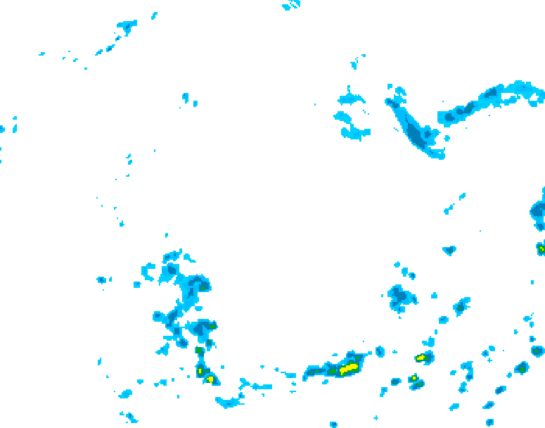 GDPS precipitation 078 hour forecast chart for Canada based on 2026/08/11 0000Z data