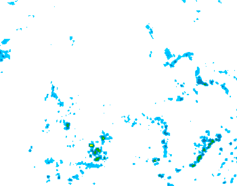 GDPS precipitation 036 hour forecast chart for Canada based on 2026/08/11 1200Z data