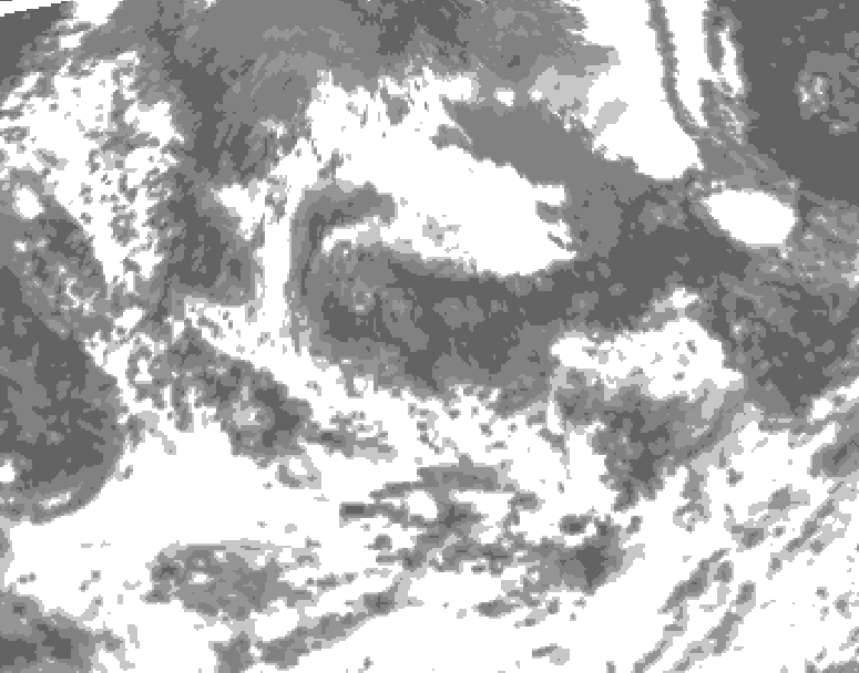 GDPS total cloud 006 hour forecast chart for Canada based on 2026/08/11 0000Z data