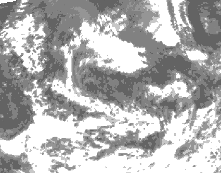 GDPS total cloud 012 hour forecast chart for Canada based on 2026/08/11 0000Z data
