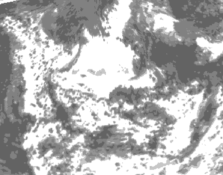 GDPS total cloud 054 hour forecast chart for Canada based on 2026/08/11 0000Z data
