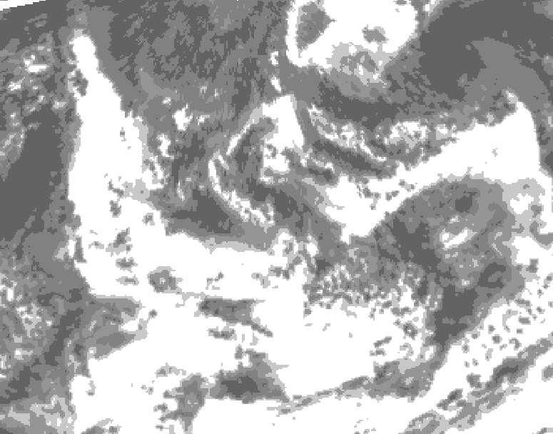 GDPS total cloud 162 hour forecast chart for Canada based on 2026/08/11 0000Z data