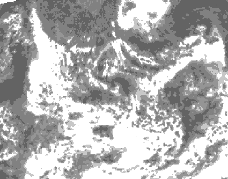 GDPS total cloud 168 hour forecast chart for Canada based on 2026/08/11 0000Z data
