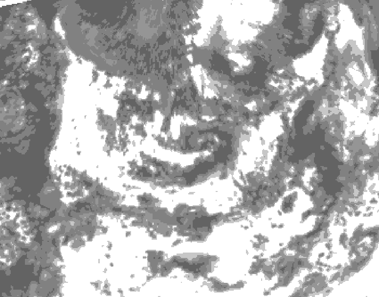 GDPS total cloud 180 hour forecast chart for Canada based on 2026/08/11 0000Z data