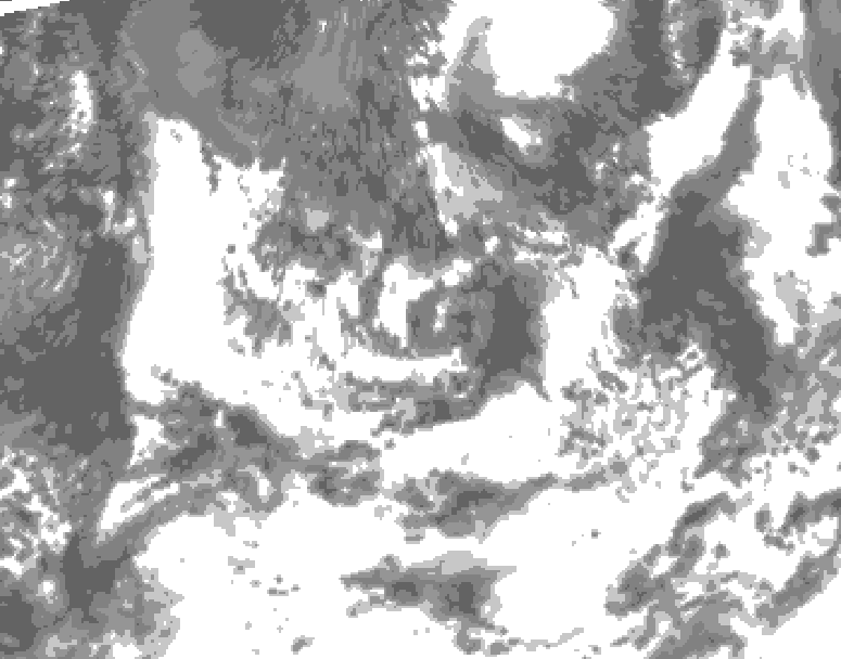 GDPS total cloud 186 hour forecast chart for Canada based on 2026/08/11 0000Z data