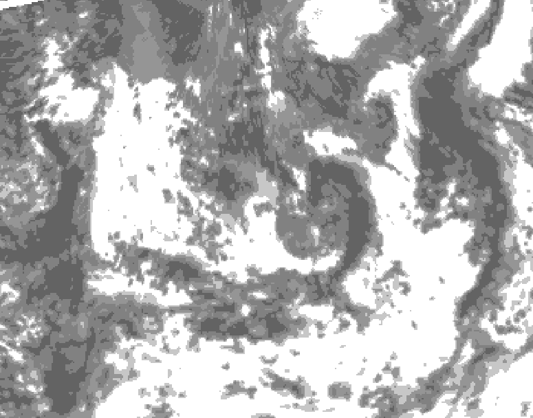 GDPS total cloud 204 hour forecast chart for Canada based on 2026/08/11 0000Z data