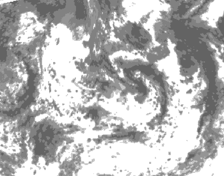 GDPS total cloud 216 hour forecast chart for Canada based on 2026/08/11 0000Z data