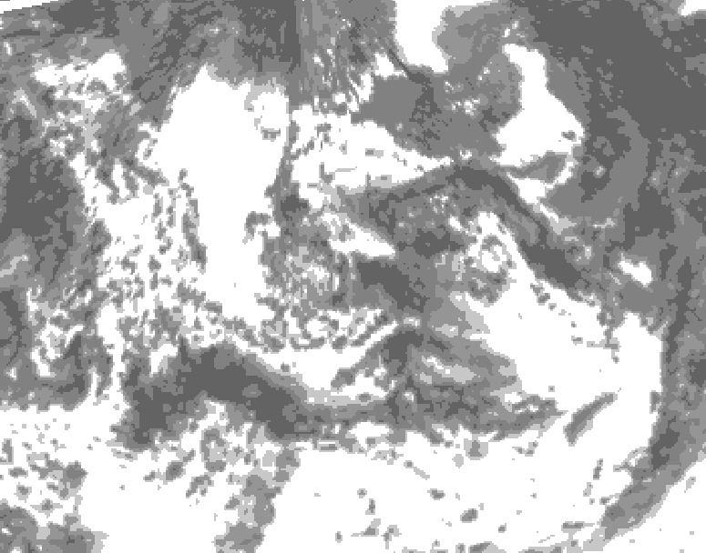 GDPS total cloud 240 hour forecast chart for Canada based on 2026/08/11 0000Z data