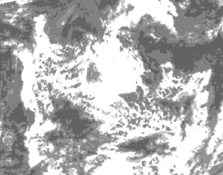 GDPS total cloud 060 hour forecast chart for Canada based on 2026/08/11 1200Z data