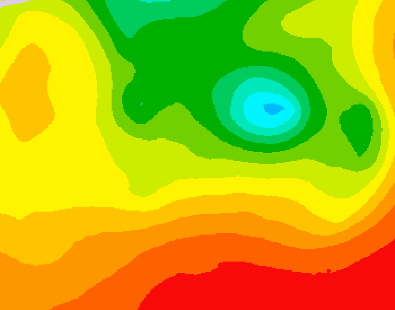 GDPS 500 millibar geopotential height 084 hour forecast chart for Canada based on 2026/08/12 0000Z data