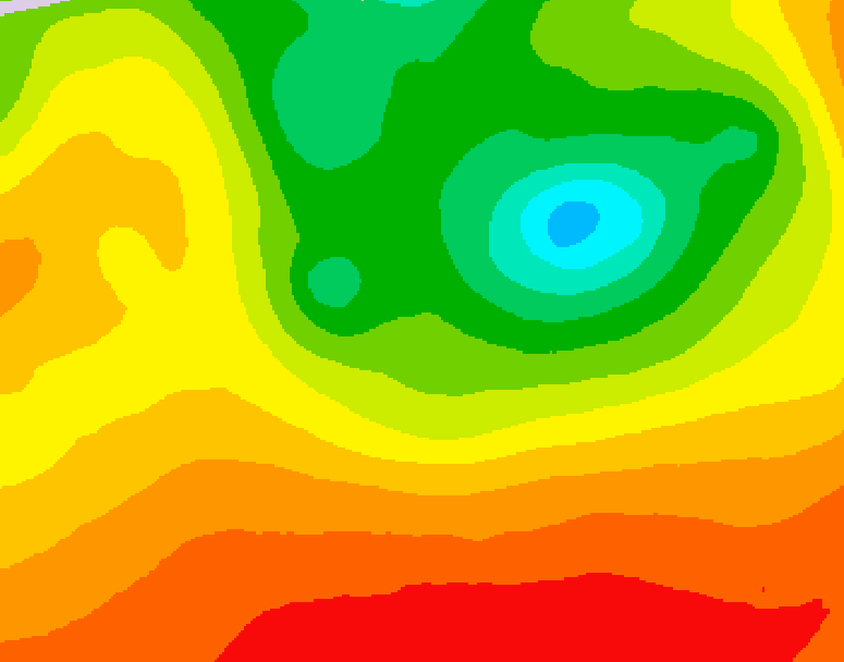 GDPS 500 millibar geopotential height 108 hour forecast chart for Canada based on 2026/08/12 0000Z data