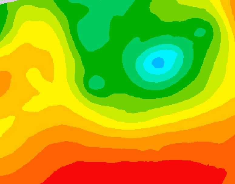 GDPS 500 millibar geopotential height 114 hour forecast chart for Canada based on 2026/08/12 0000Z data