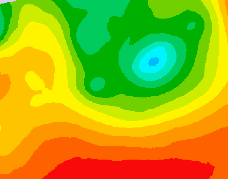 GDPS 500 millibar geopotential height 120 hour forecast chart for Canada based on 2026/08/12 0000Z data