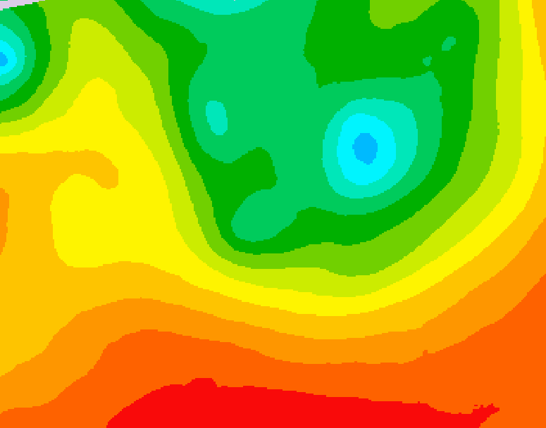 GDPS 500 millibar geopotential height 132 hour forecast chart for Canada based on 2026/08/12 0000Z data