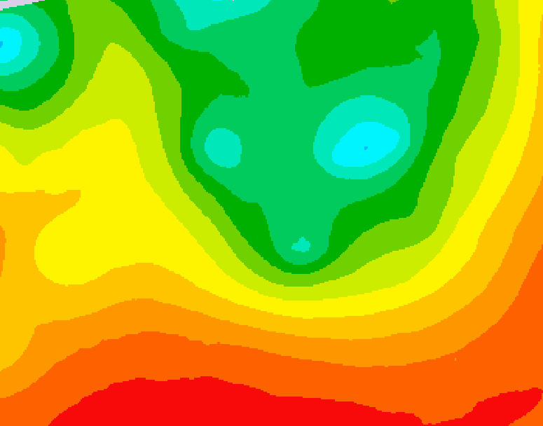 GDPS 500 millibar geopotential height 150 hour forecast chart for Canada based on 2026/08/12 0000Z data