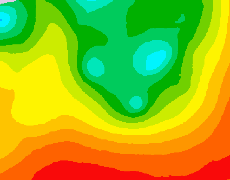 GDPS 500 millibar geopotential height 156 hour forecast chart for Canada based on 2026/08/12 0000Z data