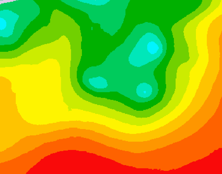 GDPS 500 millibar geopotential height 174 hour forecast chart for Canada based on 2026/08/12 0000Z data