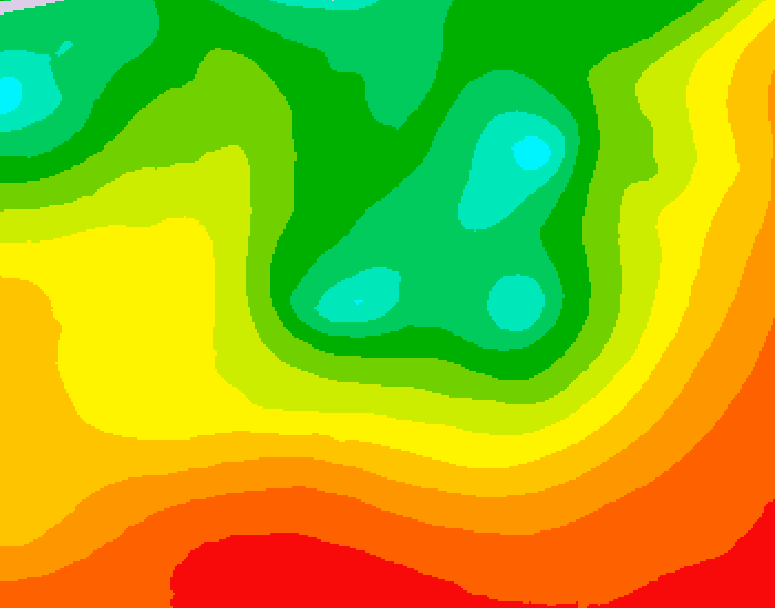 GDPS 500 millibar geopotential height 180 hour forecast chart for Canada based on 2026/08/12 0000Z data