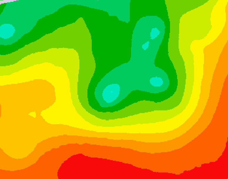 GDPS 500 millibar geopotential height 192 hour forecast chart for Canada based on 2026/08/12 0000Z data