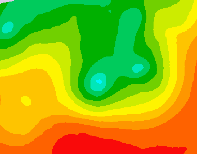 GDPS 500 millibar geopotential height 198 hour forecast chart for Canada based on 2026/08/12 0000Z data