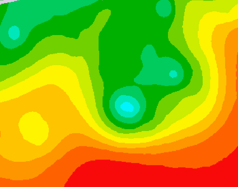 GDPS 500 millibar geopotential height 210 hour forecast chart for Canada based on 2026/08/12 0000Z data
