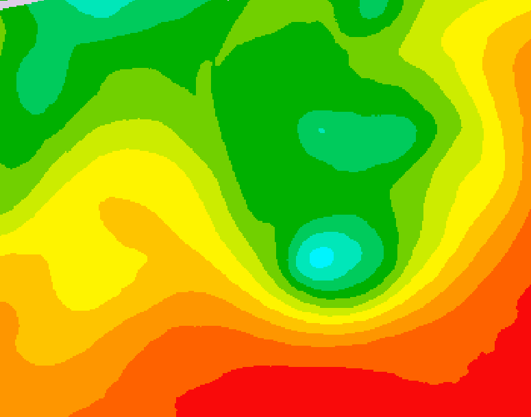 GDPS 500 millibar geopotential height 228 hour forecast chart for Canada based on 2026/08/12 0000Z data