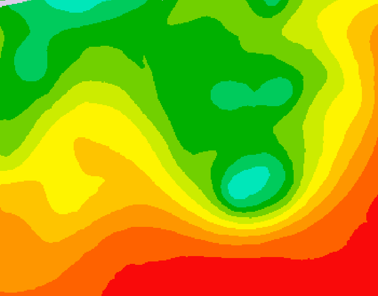 GDPS 500 millibar geopotential height 234 hour forecast chart for Canada based on 2026/08/12 0000Z data