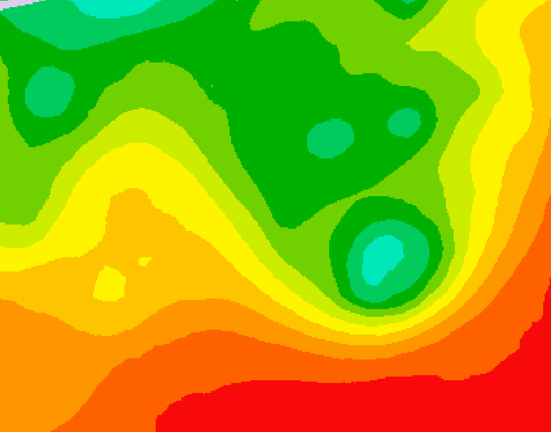 GDPS 500 millibar geopotential height 240 hour forecast chart for Canada based on 2026/08/12 0000Z data