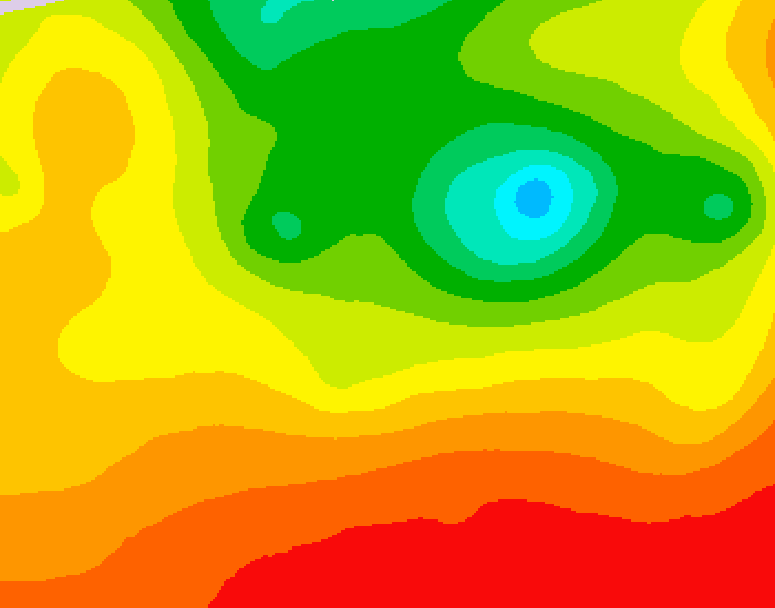 GDPS 500 millibar geopotential height 084 hour forecast chart for Canada based on 2026/08/12 1200Z data