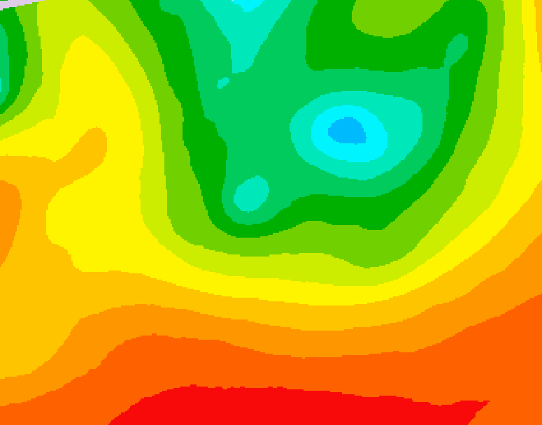 GDPS 500 millibar geopotential height 120 hour forecast chart for Canada based on 2026/08/12 1200Z data
