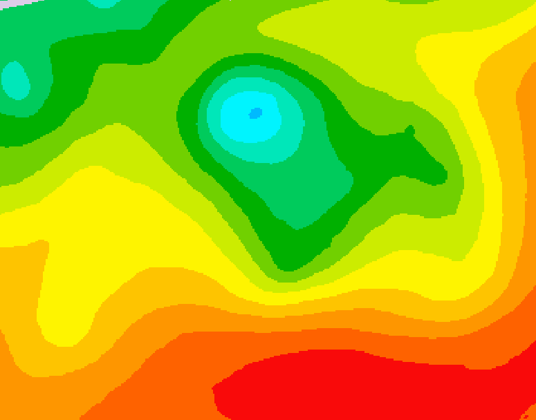 GDPS 500 millibar geopotential height 216 hour forecast chart for Canada based on 2026/08/12 1200Z data