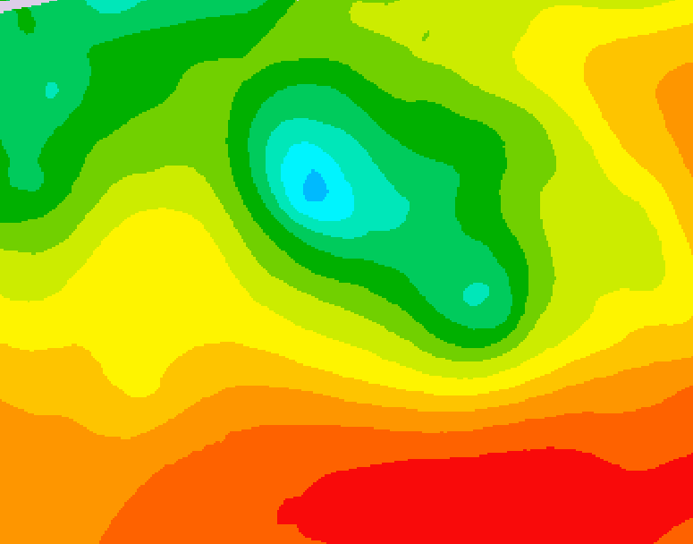 GDPS 500 millibar geopotential height 240 hour forecast chart for Canada based on 2026/08/12 1200Z data