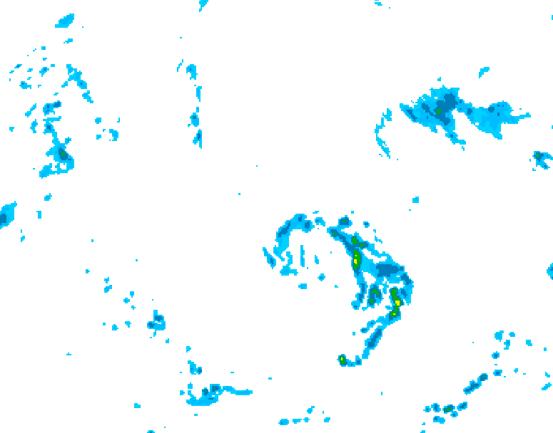 GDPS precipitation 216 hour forecast chart for Canada based on 2026/08/12 0000Z data