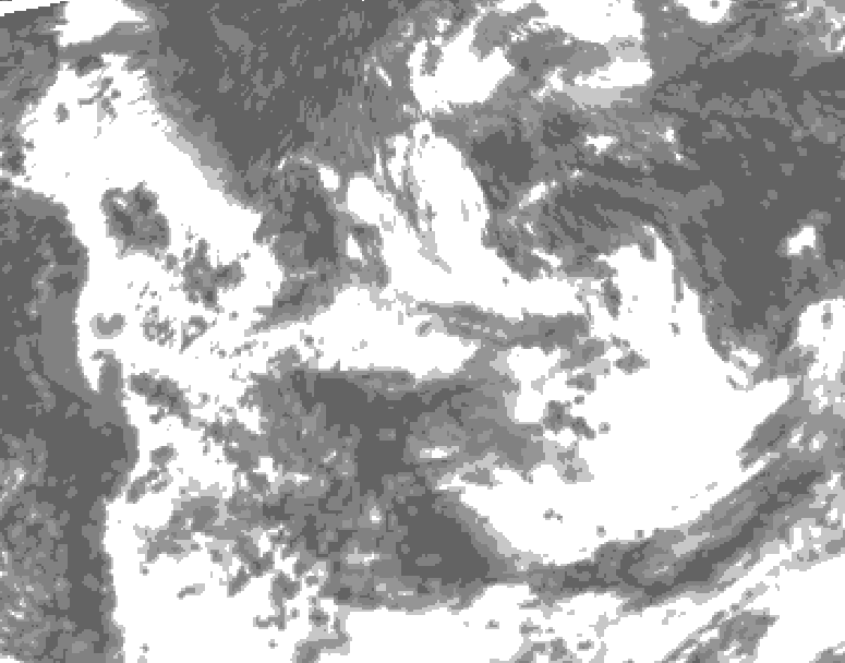 GDPS total cloud 084 hour forecast chart for Canada based on 2026/08/12 0000Z data