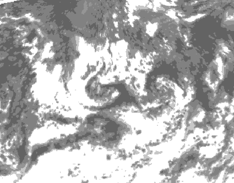 GDPS total cloud 186 hour forecast chart for Canada based on 2026/08/12 0000Z data