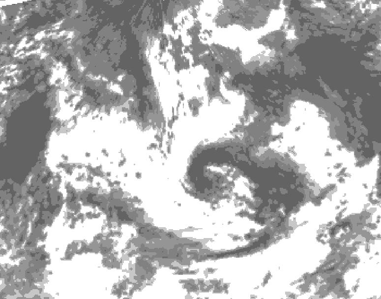 GDPS total cloud 222 hour forecast chart for Canada based on 2026/08/12 0000Z data