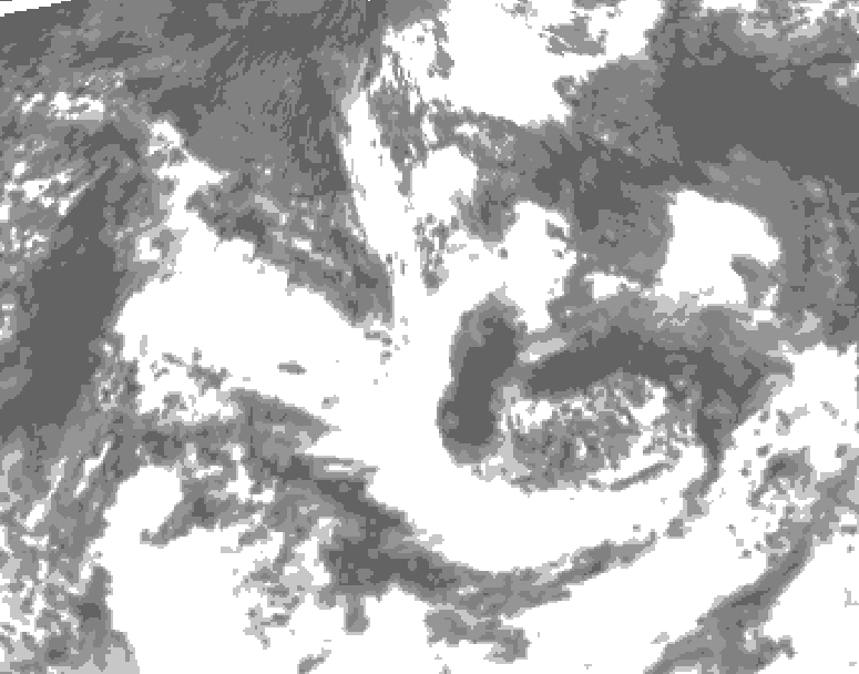 GDPS total cloud 234 hour forecast chart for Canada based on 2026/08/12 0000Z data