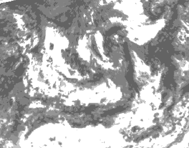 GDPS total cloud 168 hour forecast chart for Canada based on 2026/08/12 1200Z data