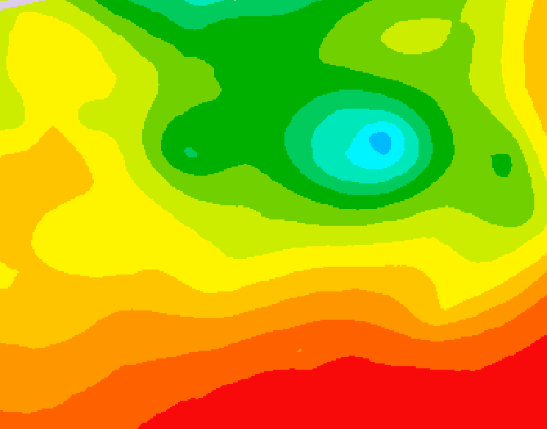 GDPS 500 millibar geopotential height 066 hour forecast chart for Canada based on 2026/08/13 0000Z data