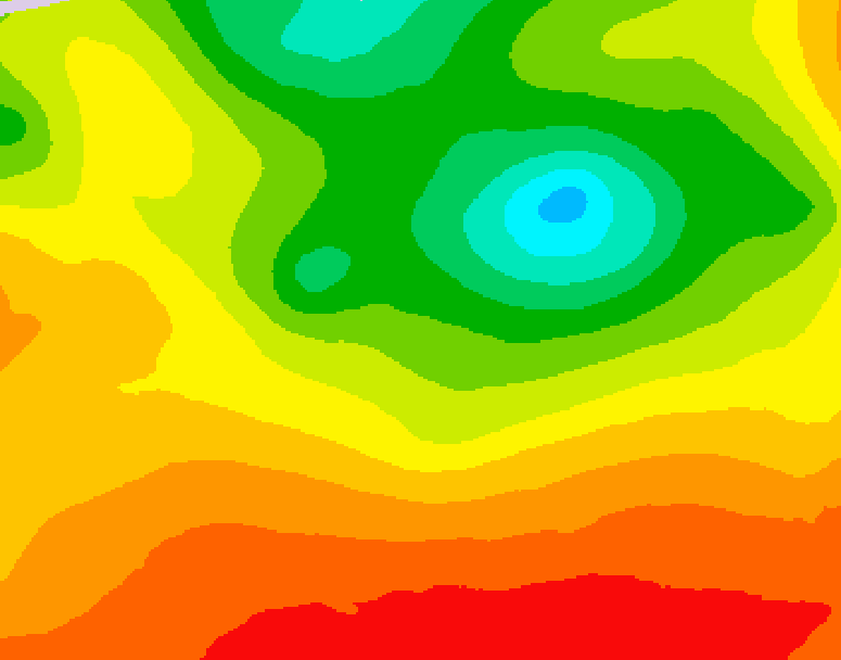 GDPS 500 millibar geopotential height 084 hour forecast chart for Canada based on 2026/08/13 0000Z data