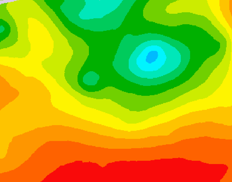 GDPS 500 millibar geopotential height 090 hour forecast chart for Canada based on 2026/08/13 0000Z data